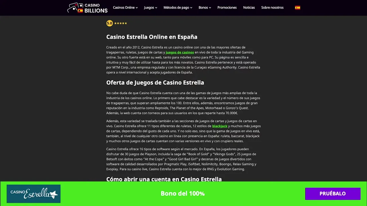 Casinos con Tarjeta Visa en España